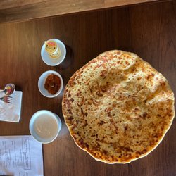 Alloo (potato), onions and spices parantha made from wheat flour!