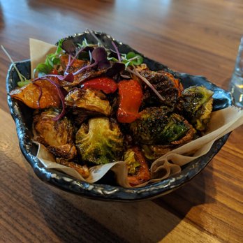 Fúdo - Grilled Brussel Sprouts with Garlic Ponzu - Asian Fusion Near Me - Chamblee, Georgia Fúdo - Grilled Brussel Sprouts with Garlic Ponzu - Asian Fusion Near Me - Chamblee, Georgia