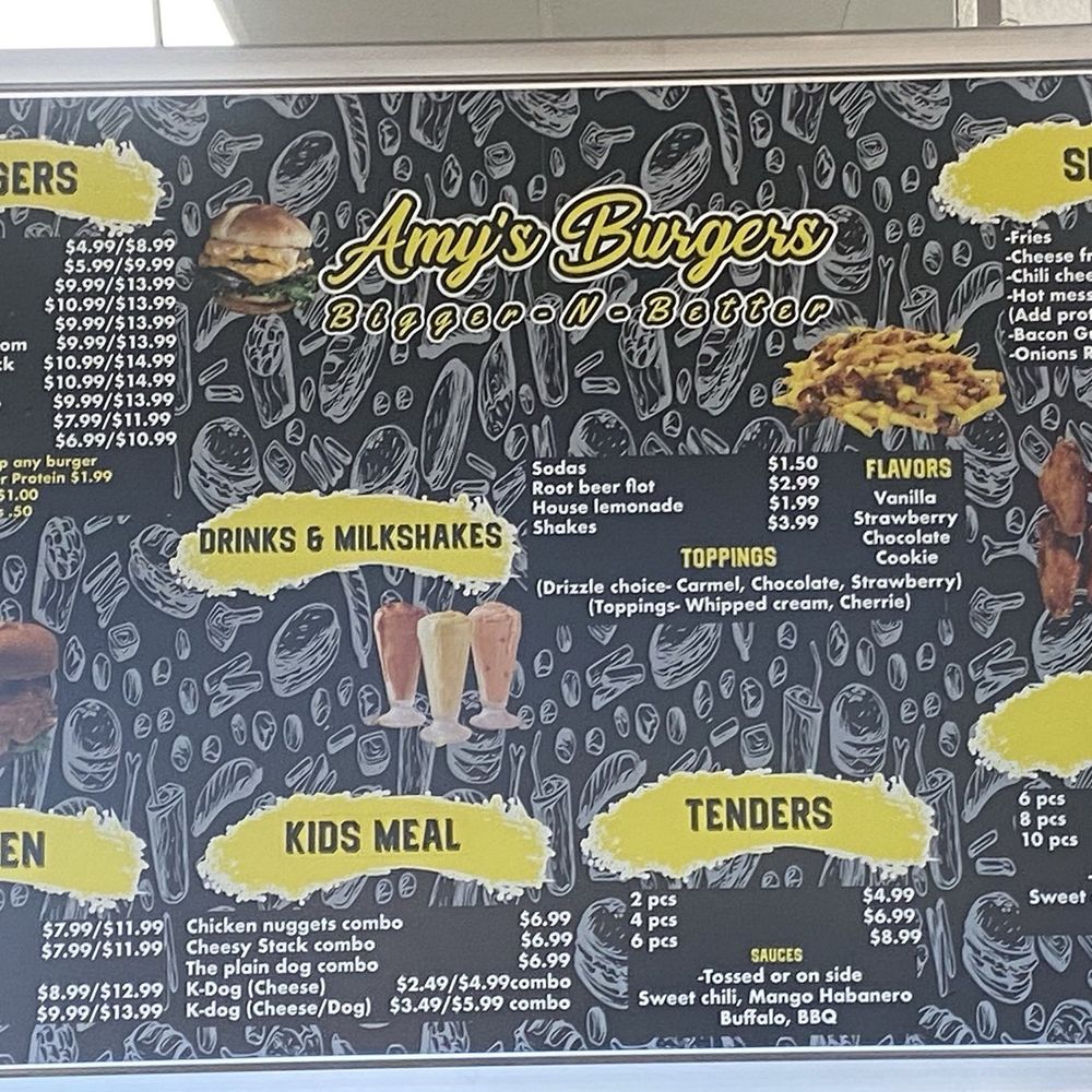 Amy's Burgers - The menu - Burgers Near Me - Las Vegas, Nevada Amy's Burgers - The menu - Burgers Near Me - Las Vegas, Nevada
