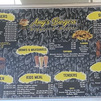Amy's Burgers - The menu - Burgers Near Me - Las Vegas, Nevada Amy's Burgers - The menu - Burgers Near Me - Las Vegas, Nevada