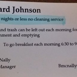 Card at check-in - Stays of 4 nights or less no cleaning service Card at check-in - Stays of 4 nights or less no cleaning service