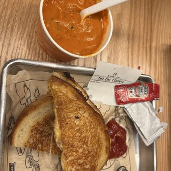 Elite Experience: The Melt - Triple grilled cheese and tomato bisque soup. - Yelp Events Near Me - Brea, California