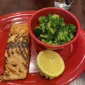 Drake's - Salmon and broccoli - Burgers Near Me - Danville, Kentucky