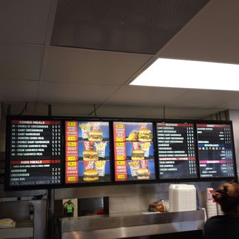 Griff's Hamburgers - Menu board as of 12/30/2016. - Fast Food Near Me - Fort Worth, Texas