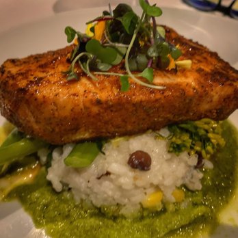 Bagatelle - Swordfish over risotto - Seafood Near Me - Key West, Florida Bagatelle - Swordfish over risotto - Seafood Near Me - Key West, Florida