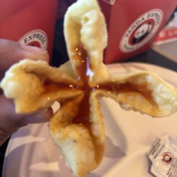 Panda Express - Wonton with sweet and sour sauce - Chinese Near Me - Tucson, Arizona Panda Express - Wonton with sweet and sour sauce - Chinese Near Me - Tucson, Arizona