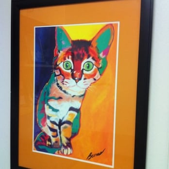 Advanced Veterinary Medical Imaging - This is a painting, not an actual cat after getting the radioactive iodine treatment. - Veterinarians Near Me - Tustin, California