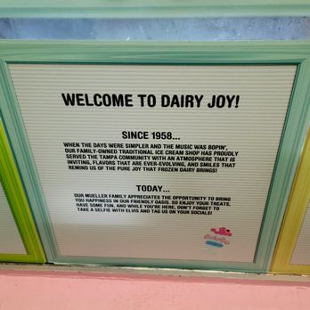 Dairy Joy - June 2021 - Ice Cream & Frozen Yogurt Near Me - Tampa, Florida Dairy Joy - June 2021 - Ice Cream & Frozen Yogurt Near Me - Tampa, Florida