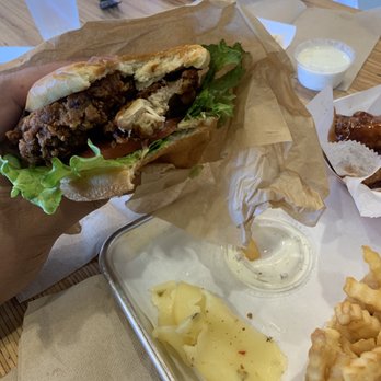 Fire Wings - At least the bun quality is top notch - Chicken Shop Near Me - Irvine, California