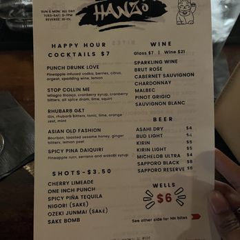 Hanzo - HH Menu - Sushi Bars Near Me - San Antonio, Texas Hanzo - HH Menu - Sushi Bars Near Me - San Antonio, Texas