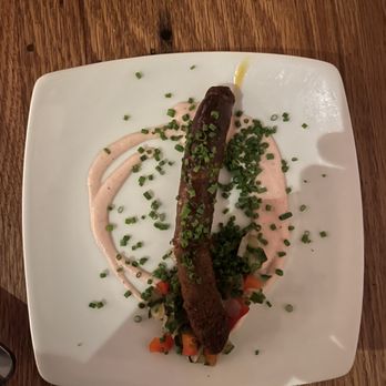 Spork - This complimentary sausage was so good - Tapas/Small Plates Near Me - Pittsburgh, Pennsylvania Spork - This complimentary sausage was so good - Tapas/Small Plates Near Me - Pittsburgh, Pennsylvania
