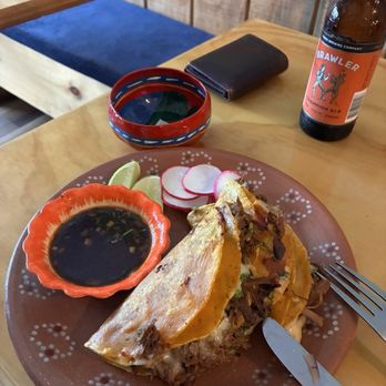 Tlali - Birria with tender braised beef wrapped in tortilla and fried crispy. Au jus for dipping. So good - Mexican Near Me - Upper Darby Township, Pennsylvania Tlali - Birria with tender braised beef wrapped in tortilla and fried crispy. Au jus for dipping. So good - Mexican Near Me - Upper Darby Township, Pennsylvania