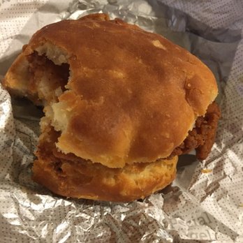 Chick-fil-A - So disappointed with this overcooked biscuit. What happened to quality control? - Fast Food Near Me - Bryan, Texas