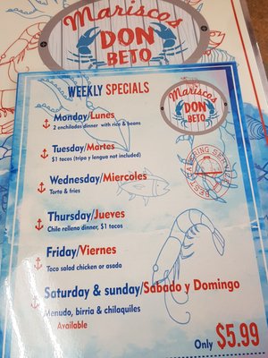 Menu photo 1 Mariscos Don Beto Corcoran, CA Menu photo 1 Mariscos Don Beto Corcoran, CA