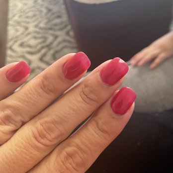 Haute & Savvy Nails - The day after i had them done. This is powder. The rest began to chip the following day. - Nail Salons Near Me - Temecula, California