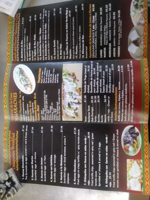Menu photo 5 El Rinconcito Azteca Pasadena, CA
