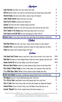 Menu photo 6 NICKS FISHMARKET Kihei, HI Menu photo 6 NICKS FISHMARKET Kihei, HI