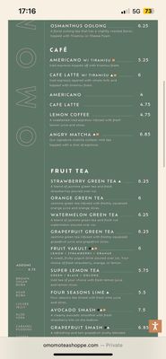 Menu photo 8 OMOMO Tea Shoppe Irvine, CA Menu photo 8 OMOMO Tea Shoppe Irvine, CA