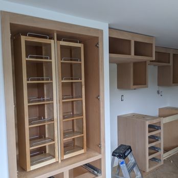 Frontier Cabinets - New pantry, this is a Rev a Shelf unit that we *love*. - Cabinetry Near Me - Norwalk, California