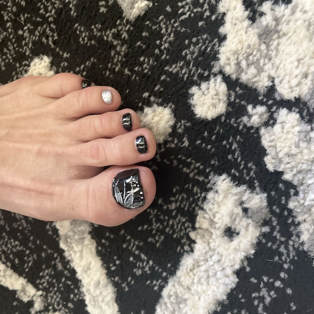 Regal Nails, Salon & Spa - Matching  toes with acrylic over the big toes to even them out! - Nail Salons Near Me - Anderson, California
