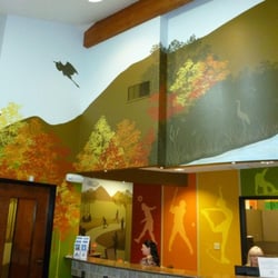 Eugene Kids' Dentist - Our office has many murals with scenes from the Eugene/Springfield area and the NW and to help kids feel a home.