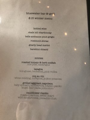 Menu photo 7 Bluewater Bar + Grill Barrington, RI