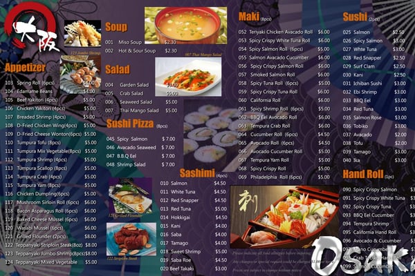 Menu photo 7 Osaka Sushi Toronto, ON Menu photo 7 Osaka Sushi Toronto, ON