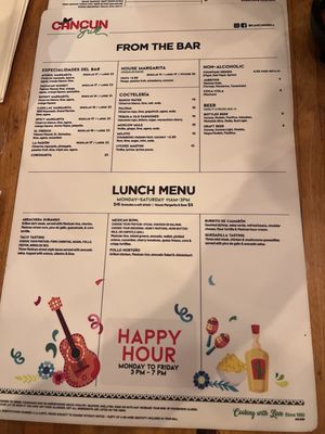 Menu photo 1 Cancun Grill Miami Lakes, FL