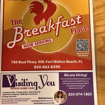 The Breakfast Place - Menu - Breakfast & Brunch Near Me - Fort Walton Beach, Florida The Breakfast Place - Menu - Breakfast & Brunch Near Me - Fort Walton Beach, Florida
