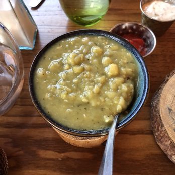 The Star Inn the Harbour - Mashed peas flavored with mint- really good!! - Seafood Near Me - Whitby, NYK