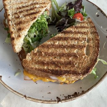 Crema Gourmet - Turkey club, subbed cheddar for Swiss - Breakfast & Brunch Near Me - Miami, Florida