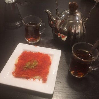 Kababchi Grill - Knaffe and small tea pot. - Middle Eastern Near Me - San Antonio, Texas Kababchi Grill - Knaffe and small tea pot. - Middle Eastern Near Me - San Antonio, Texas