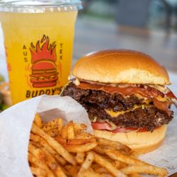 Buddy's Burger - Hot and Fresh seasoned fries
