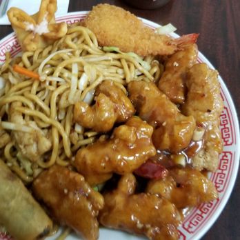 Rose Palace - Orange  chicken combo plate - Chinese Near Me - Elk Grove, California