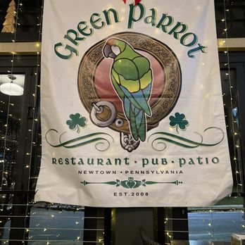 The Green Parrot - a sign for a restaurant - Irish Pub Near Me - Newtown, Pennsylvania The Green Parrot - a sign for a restaurant - Irish Pub Near Me - Newtown, Pennsylvania