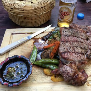 La Hoguera - Classic ribeye steak and grilled veggies. - Mexican Near Me - Ensenada, BCN La Hoguera - Classic ribeye steak and grilled veggies. - Mexican Near Me - Ensenada, BCN