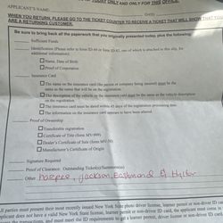 New York State Department Of Motor Vehicles - This is what was given to me by the supervisor when I asked for names