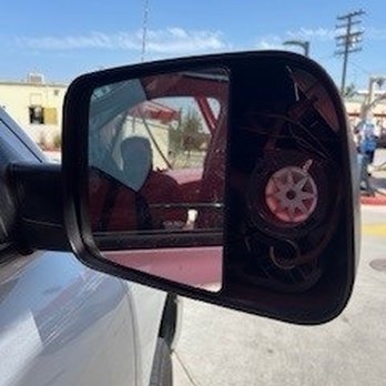 Super Star Car Wash - Mobley Ave & Hole Ave - Mirror missing - Car Wash Near Me - Riverside, California