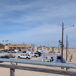Seal Beach - View of the parking lot from the pier