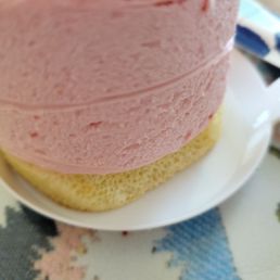 Look at the cake, shrunk and dry as cardboard. Look at the cake, shrunk and dry as cardboard.