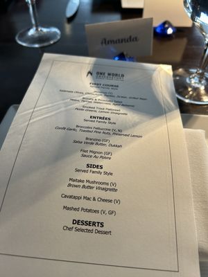 Menu photo 1 One Dine New York, NY