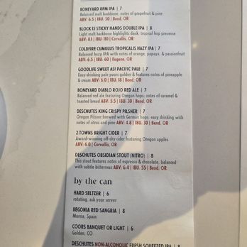 Sweet Waters on the River - Draft Menu - American Near Me - Eugene, Oregon Sweet Waters on the River - Draft Menu - American Near Me - Eugene, Oregon
