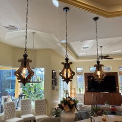 Acts of Service - 3 pendant lights installed