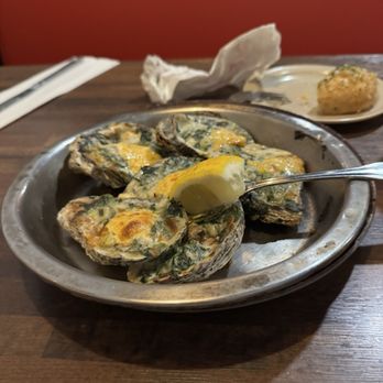 Bob Chinn's Crab House - Oysters Rockefeller, for an appetizer was delicious - Seafood Near Me - Wheeling, Illinois Bob Chinn's Crab House - Oysters Rockefeller, for an appetizer was delicious - Seafood Near Me - Wheeling, Illinois