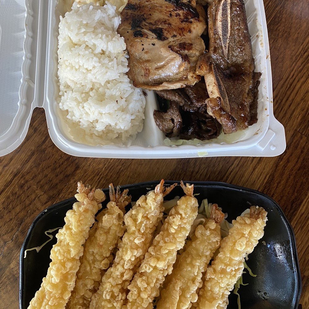 Ramen 101 - BBQ Chicken and Beef + shrimp tempura - Ramen Near Me - Livermore, California Ramen 101 - BBQ Chicken and Beef + shrimp tempura - Ramen Near Me - Livermore, California