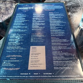 Madison's on Main - Menu 1 - Lounges Near Me - Flushing, Michigan