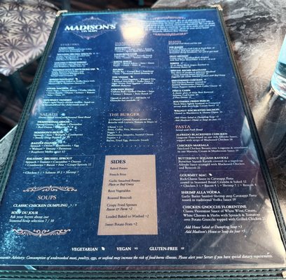 Menu photo 4 Madison's on Main Flushing, MI