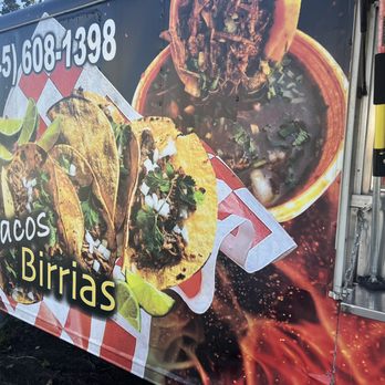 Birrias Santa - a taco truck parked on the side of the road - Tacos Near Me - Spring Valley, New York