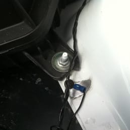They scratched my 4 day old car to ground a wire when all they had to do was connect it to the electrical box per video They scratched my 4 day old car to ground a wire when all they had to do was connect it to the electrical box per video