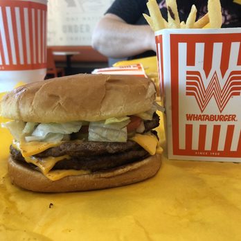 Whataburger - Triple burger fries and Diet Coke - Burgers Near Me - Independence, Missouri